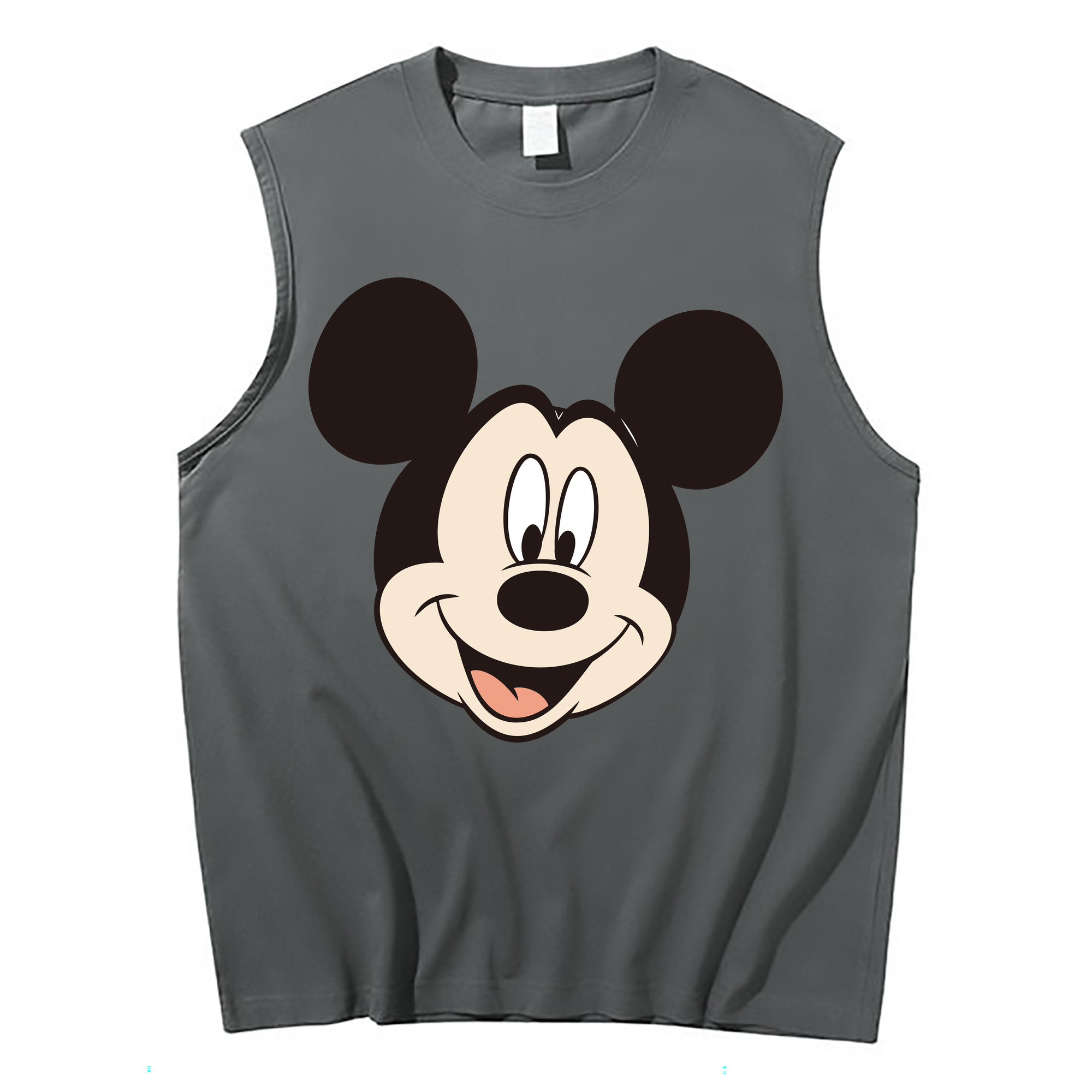 ミッキーマウス Mickey Mouse コットン100％タンクトップ（フロントプリント）